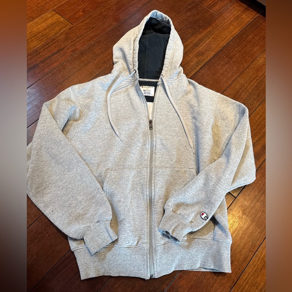 Champion Gray Zip-Up Hoodie